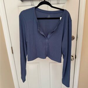 Offline by Aerie Ribbed Long Sleeve Crop